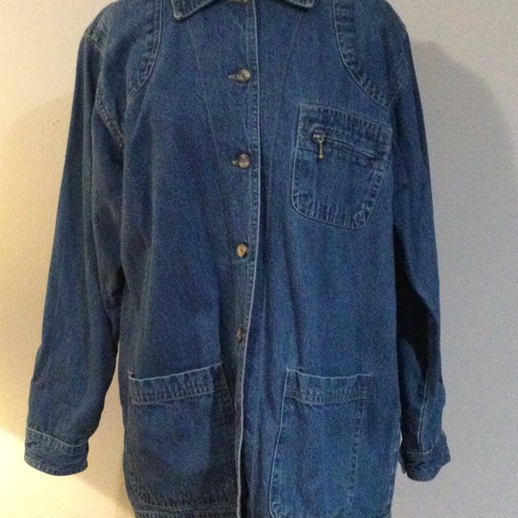 Cabin Creek Large Blue Denim Jacket - Picture 2 of 13